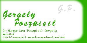 gergely poszpisil business card